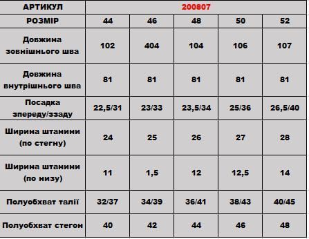 Лосини 200807/1 200807/1 фото